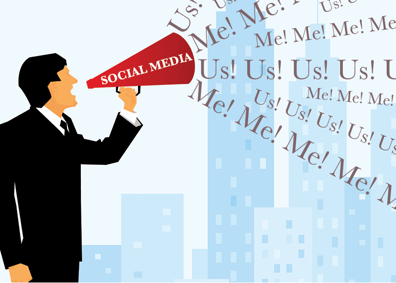 social media is not a platform for narcissism
